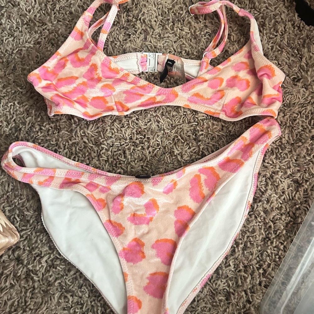 Triangl Swimwear Pink and Orange Bikini